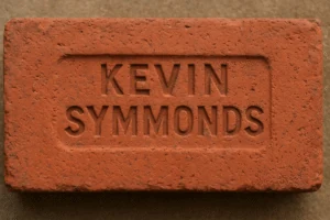 Example sponsored brick bearing the name Kevin Symmonds