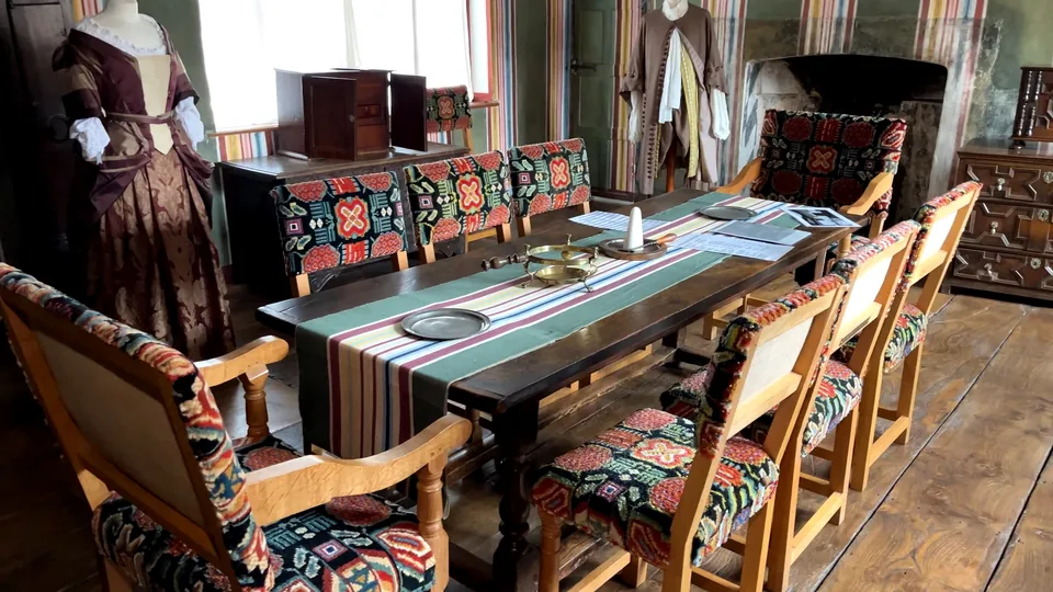 A carefully presented historic room inside The Merchant’s House