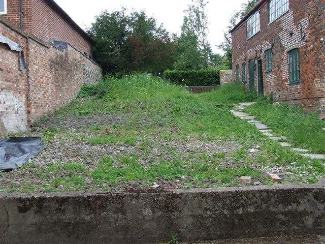 The open garden site before restoration
