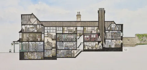 A watercolour of The Merchant’s House