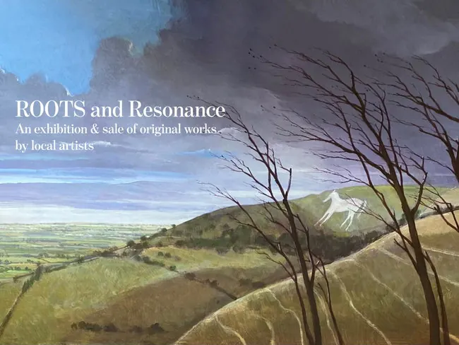 Poster for the Roots and Resonance exhibition